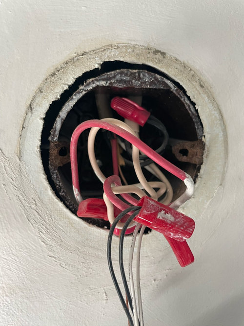 damaged junction box screw holes, what do do?