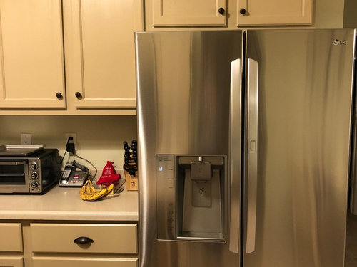Help Me Design Around My Ugly Painted Beige Kitchen Cabinets