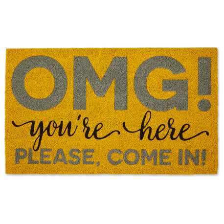 DII OMG You're Here Doormat 18x30