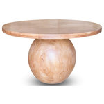 Meridian Furniture - Halton Dining Table - Artwork comes to life in your dining room with this Halton dining table. Part work of art, part utilitarian table that will serve you and your guests well for intimate dinners at home, this table is a stunning addition to your space. It's made from solid acacia wood for lasting beauty and performance, and it has a bleached finish that lends it a somewhat rustic vibe.
