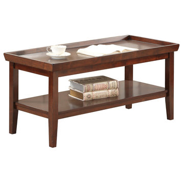 Convenience Concepts Ledgewood Coffee Table in Espresso Wood Finish