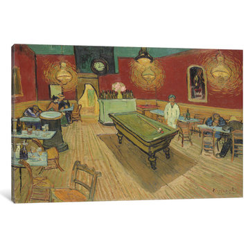 "The Night Cafe, 1888" by Vincent van Gogh, 12x8x0.75", 18x12x1.5"