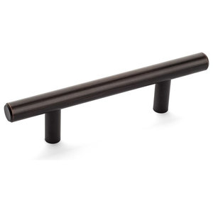 Matte Black Pulls #404-480FB 3/8" Slim Line Cosmas Euro Style Bar Pull Flat 