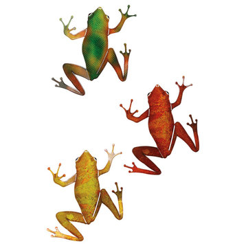 Wall Art Small Frogs 3 Piece Set