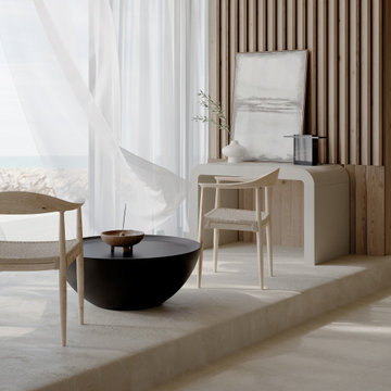 Round Chair and Galen Coffee Table
