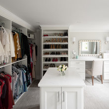Closet and and bathroom