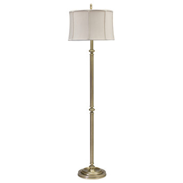 House of Troy CH800 1 Light Up Lighting Floor Lamp - Antique Brass