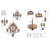 Traditional Cottage Five Light Chandelier in Aged Bronze Finish - Chandelier