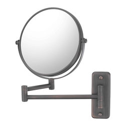 Kimball & Young Aptations Mirror Image 211-5X Series Double Arm Wall Mirror 2114 - Makeup Mirrors