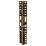 Wine Racks America - 2 Column Display Row Wine Cellar Kit, Redwood, Oak/Satin Fini - Make your best vintage the focal point of your wine cellar. High-reveal display rows create a more intimate setting for avid collectors wine cellars. Our wine cellar kits are constructed to industry-leading standards. You'll be satisfied. We guarantee it.