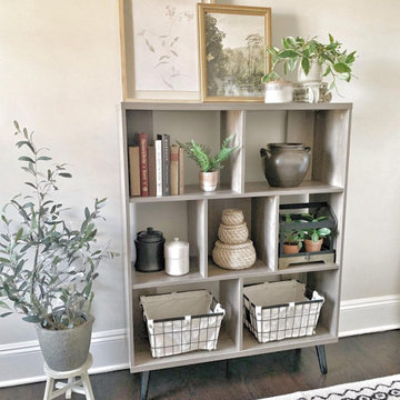 Houzz Furniture | 7 Cube Storage Organizer - Bookcases & Standing Shelves