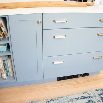 New England Style Denver Bungalow Remodel Open Shelving