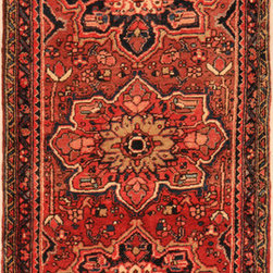 Persian Heris runner 2'1 X 6'10 - Area Rugs