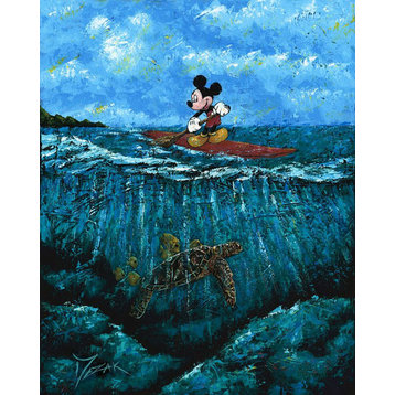 Disney Fine Art Mickey's Summer by Trevor Mezak, Gallery Wrapped Giclee