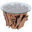 vidaXL Coffee Table With Teak Driftwood, 60 cm