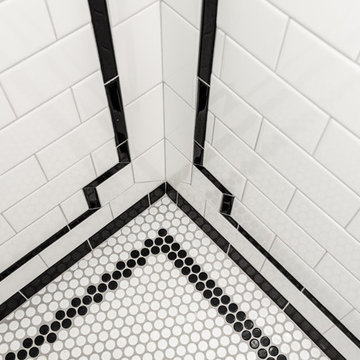 Black and White Art Deco Bathroom