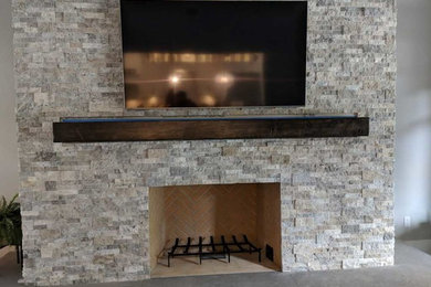 Custom wood fireplace mantels shelves