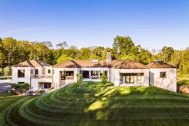 Inspiration for a contemporary home design remodel in New York