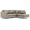 Mulholland 2-Piece Sectional Sofa, Taupe, Chaise on Left