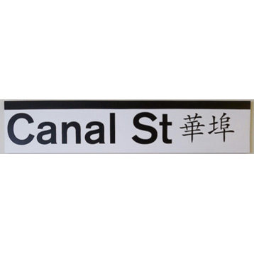 Classic Chinatown Canal Street, Metal Sign