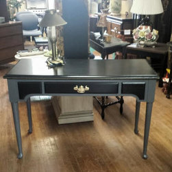 Painted Black Desk - Desks And Hutches