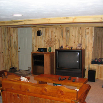 Blue Stain Pine Basement - Caven