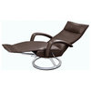 Gaga Recliner Leather Recliner Lafer Recliner Chair, Brown