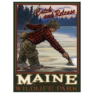 Paul A. Lanquist Maine Wildlife Park Evening Fly Art Print, 18"x24"