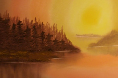 Sunset. Oil on 20 X 24 canvas. $195