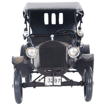 BLACK FORD MODEL T Collectible Metal scale model Automobile