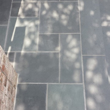 Brick stairs / Bluestone porch