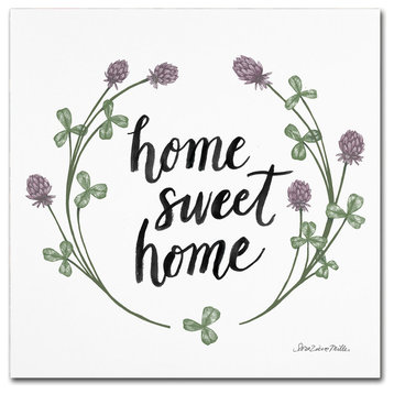 Sara Zieve Miller 'Happy to Bee Home Words I' Canvas Art, 24x24