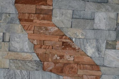 Example of an eclectic staircase design in Los Angeles