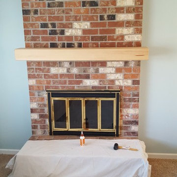 Gresham Fireplace and den built-ins