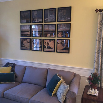 yellow and Gray living room