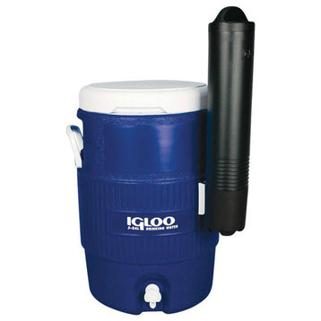 Igloo 42026 Beverage Cooler With Cup Dispenser, 5 gal., Blue
