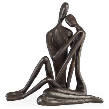 Danya B Couple Embracing Iron Sculpture