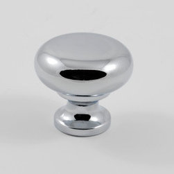 Polished Chrome Cabinet Knob - Brackets