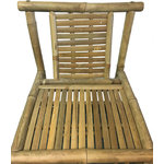 Master Garden Products - Bamboo Tiki Bar Stools With Back Support, 18"Wx45"H, Set of 2 - Our bamboo bar stools are handcrafted with strong solid bamboo also known as iron bamboo, ensuring longevity in the outdoors and indoors . Comfortable seating with back support. They can be taken down for easy storage. Seat height of 30". Sold in a set of 2 pieces.