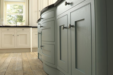 This is an example of a transitional kitchen in Belfast.