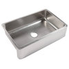 Lange Stainless Steel 32" Single Bowl Farmhouse Kitchen Sink with Bridge Faucet