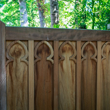 Gates designed by Barnes Walker Landscape Architects, Manchester