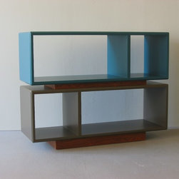Bookcase - Lacquer & Teak - Bookcases