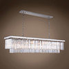 Fringe 12-Light Chandelier, Polished Nickel, Clear, With LED Bulbs