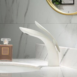 Antique Basin faucet White Printed Art Designed Mixer Bathroom Sink faucet TW104 - Bathroom Sink Faucets