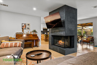 Living room photo in Austin