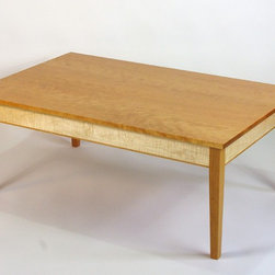 Cherry and Curly Maple Coffee Table - Coffee Tables