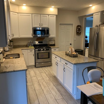 white kitchen cabinet refacing