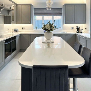 Grey Shaker Kitchen in Papworth Everard