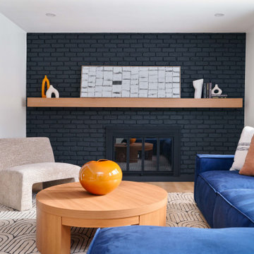 Where Work Meets Comfort: A Sunlit Office & Cozy Fireside Lounge